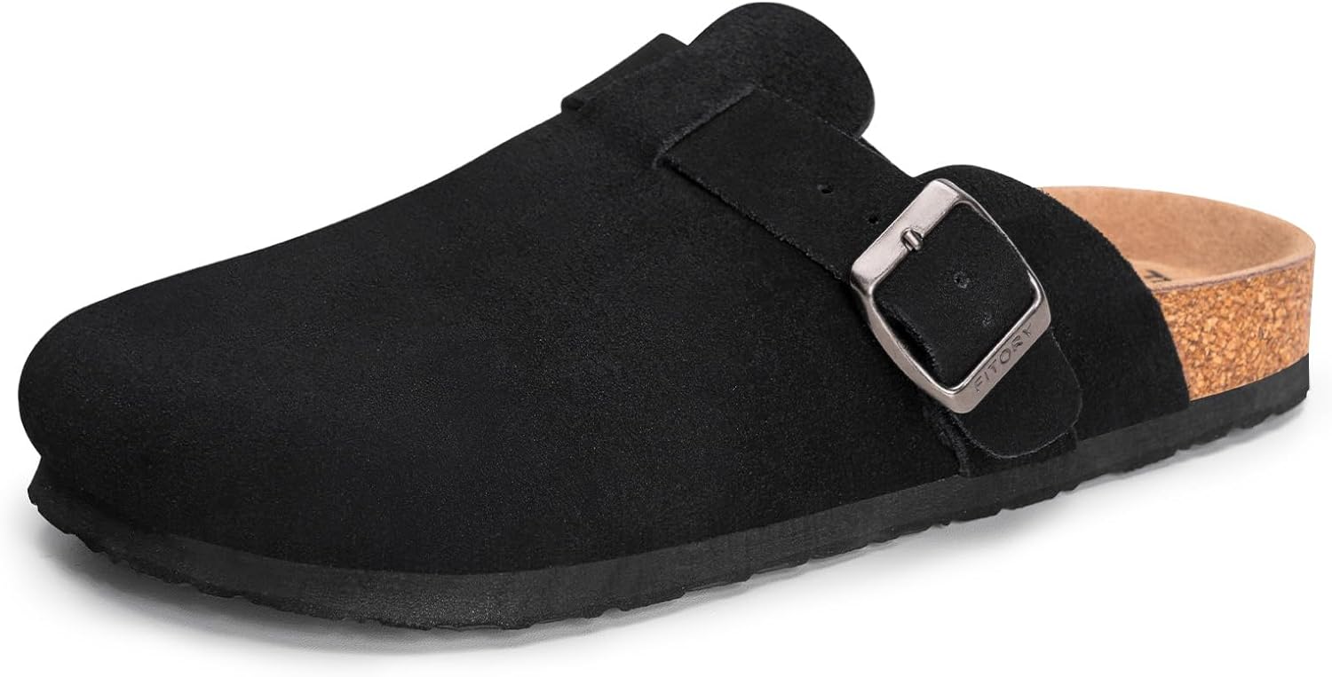 Мужские замшевые сабо FITORY с поддержкой свода стопы, кожаные мюли на пробковой подошве, размер 7-14, черный
Мужские замшевые сабо FITORY с поддержкой свода стопы, кожаные мюли на пробковой подошве, размер 7-14, черный