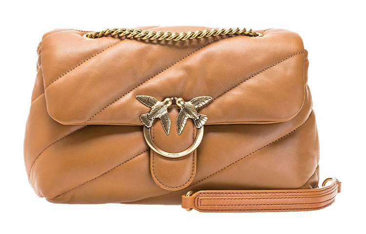 PINKO Сумка-ласточка из овчины на плечо через плечо женская коричневая
PINKO Сумка-ласточка из овчины на плечо через плечо женская коричневая