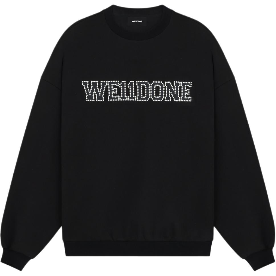 Свитшот с кристальными украшениями WE11DONE, черный
Свитшот с кристальными украшениями WE11DONE, черный