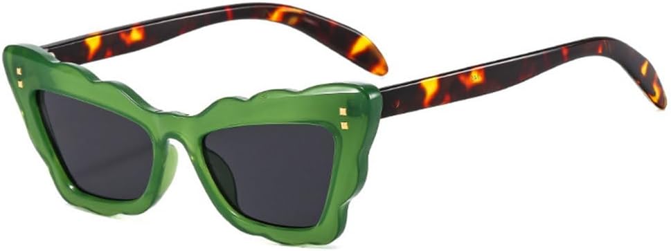 MUTYNE Популярные модные солнцезащитные очки «кошачий глаз» для женщин, цветные, ретро, с заклепками, для мужчин, градиентные, с защитой от УФ-излучения UV400, Green Leopard Grey
MUTYNE Популярные модные солнцезащитные очки «кошачий глаз» для женщин, цветные, ретро, с заклепками, для мужчин, градиентные, с защитой от УФ-излучения UV400, Green Leopard Grey