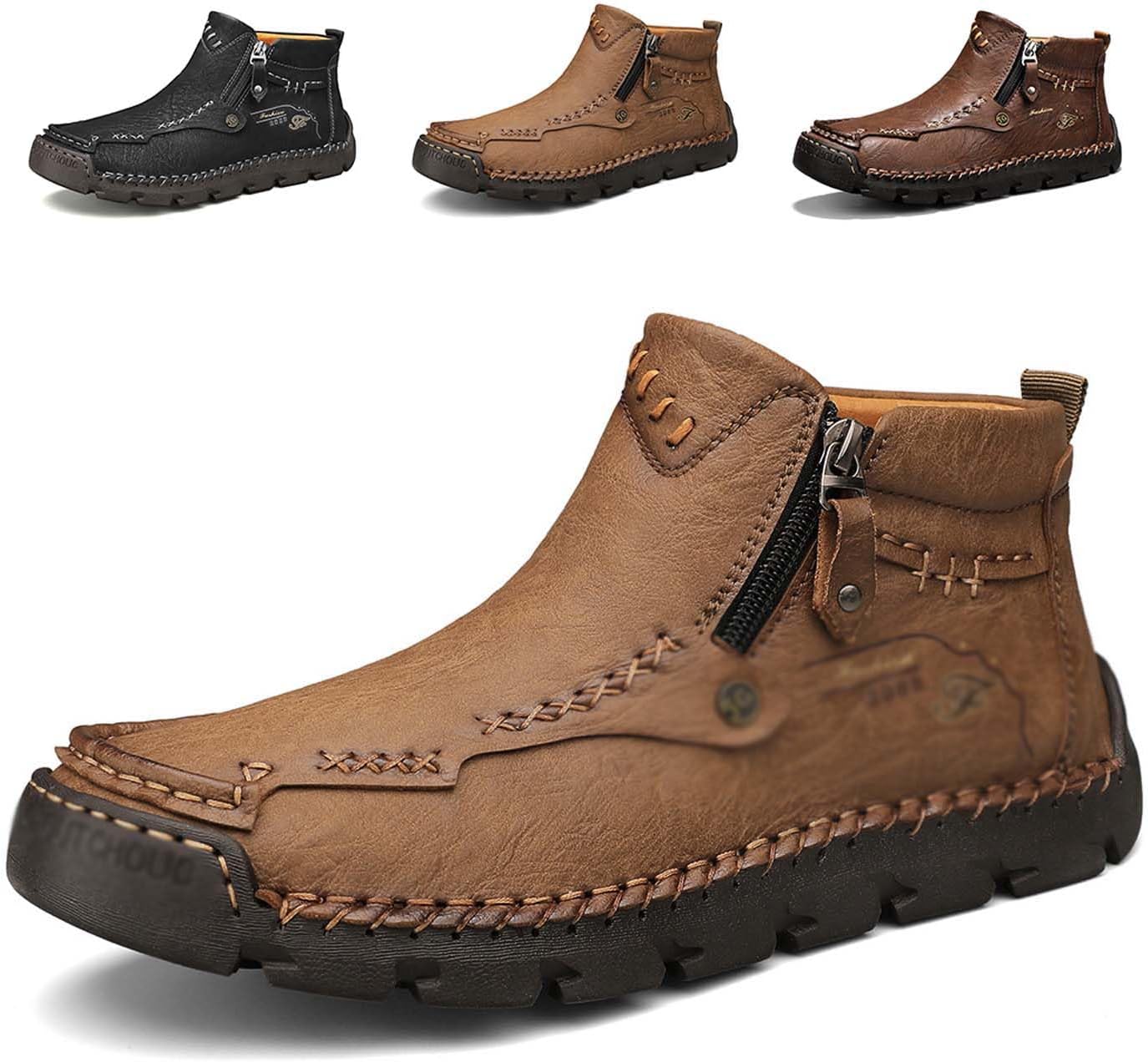 Мужские повседневные ботинки до щиколотки для улицы, легкие с боковыми молниями, осенне-зимние ежедневные ботинки, теплые, удобные и с противоскользящей подошвой Generic, хаки
Мужские повседневные ботинки до щиколотки для улицы, легкие с боковыми молниями, осенне-зимние ежедневные ботинки, теплые, удобные и с противоскользящей подошвой Generic, хаки