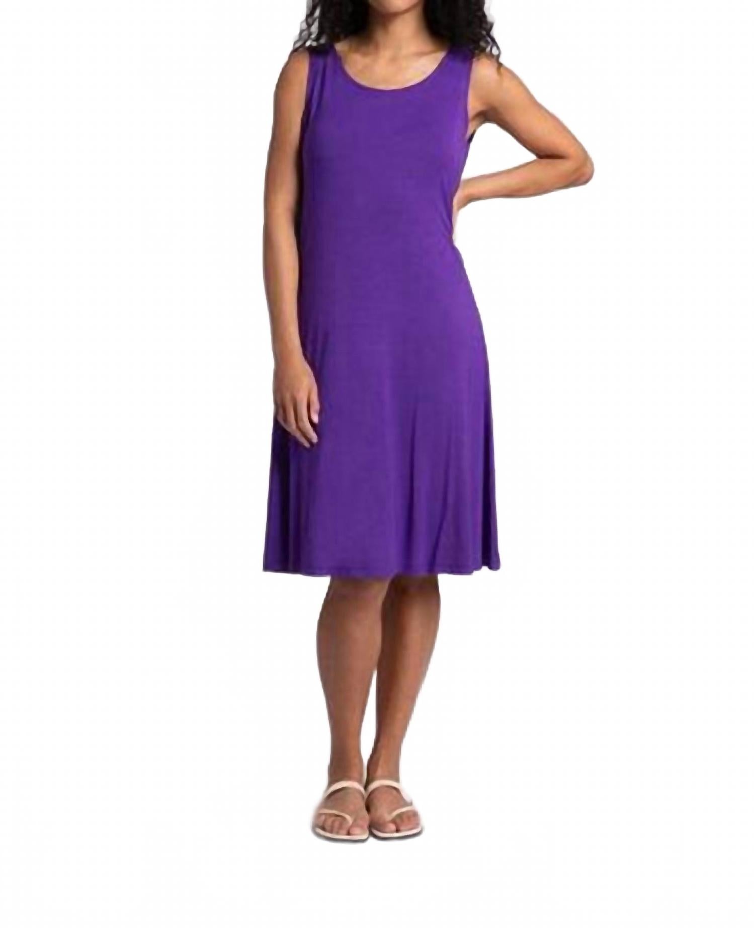 Бамбуковое фиолетовое короткое платье-майка Sympli
Бамбуковое фиолетовое короткое платье-майка Sympli