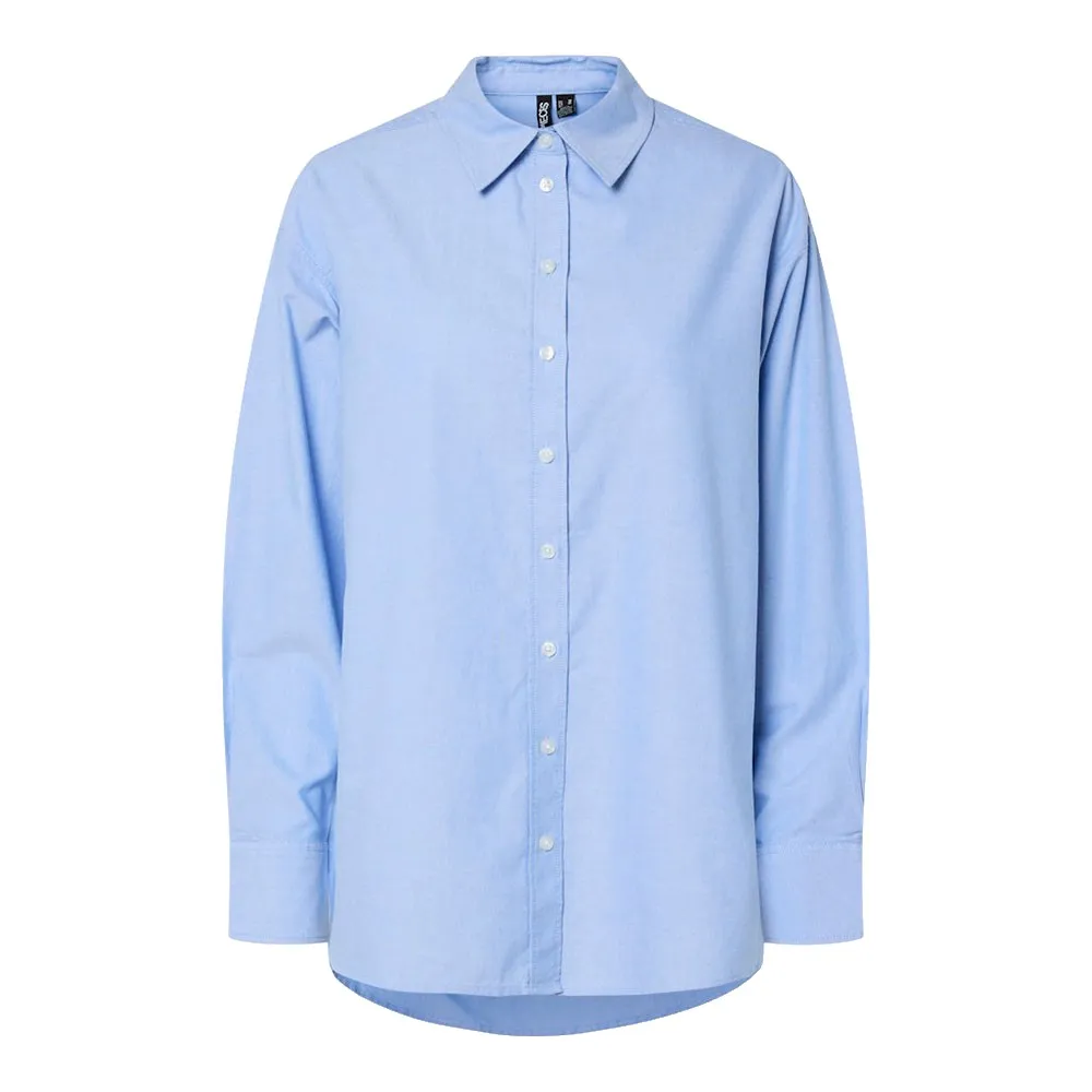 Рубашка с длинным рукавом Pieces Poppy Loose Fit, синий
Рубашка с длинным рукавом Pieces Poppy Loose Fit, синий