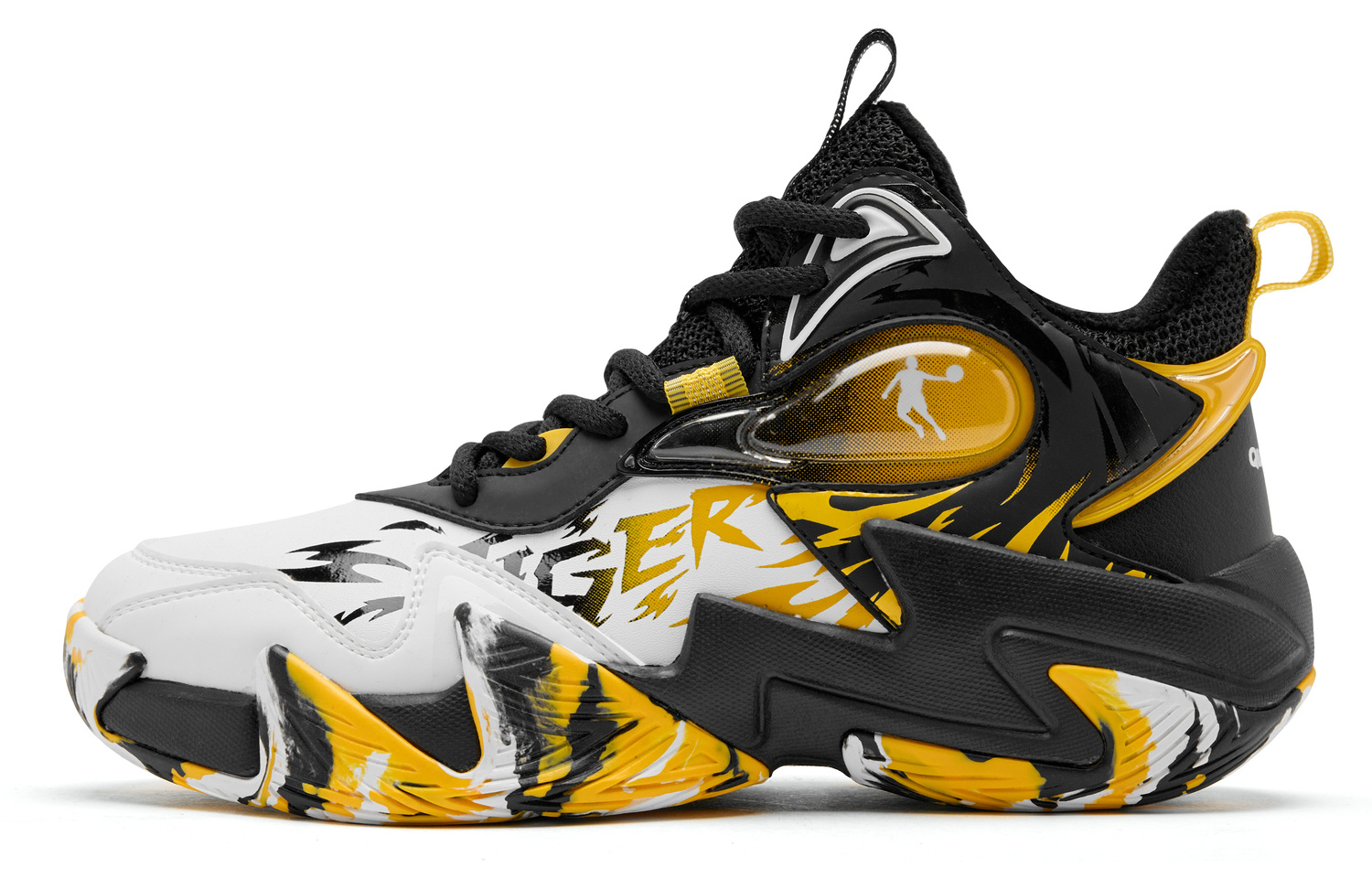 Баскетбольные кроссовки для детей начальной школы QIAODAN, черный/белый/желтый
Баскетбольные кроссовки для детей начальной школы QIAODAN, черный/белый/желтый