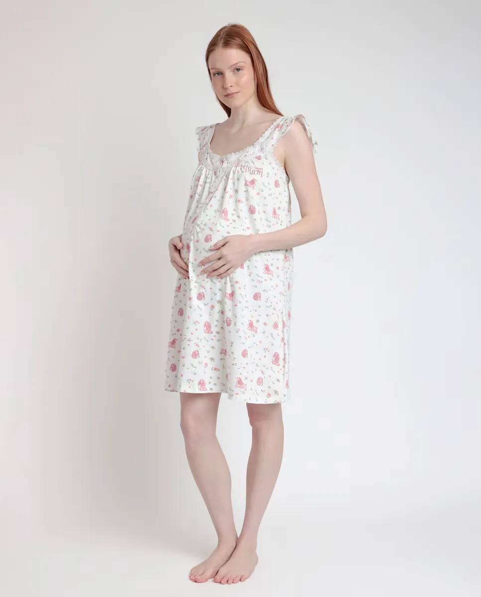 Короткая ночная рубашка для беременных из хлопкового трикотажа экрю Disney, цвет Crudo
Короткая ночная рубашка для беременных из хлопкового трикотажа экрю Disney, цвет Crudo
