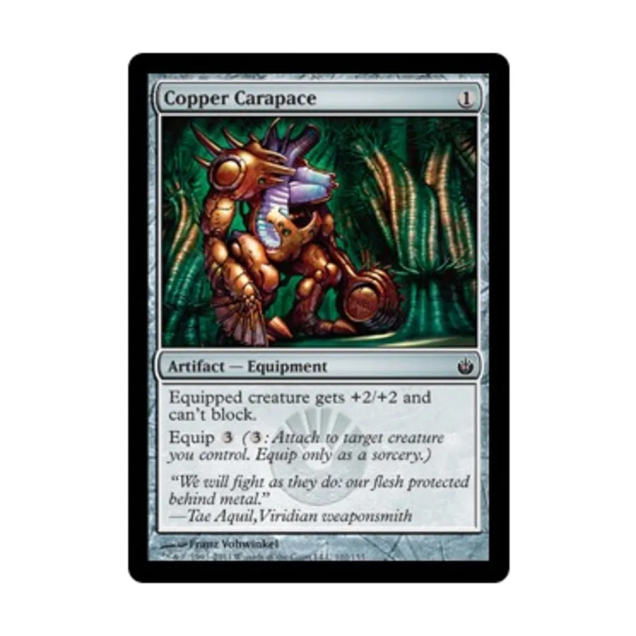 CCG Медный панцирь (С), MTG - Mirrodin Besieged
CCG Медный панцирь (С), MTG - Mirrodin Besieged