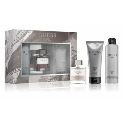 1981 Подарочный набор для мужчин - туалетная вода 100 мл + дезодорант-спрей 226 мл + гель для душа 200 мл, Guess
1981 Подарочный набор для мужчин - туалетная вода 100 мл + дезодорант-спрей 226 мл + гель для душа 200 мл, Guess