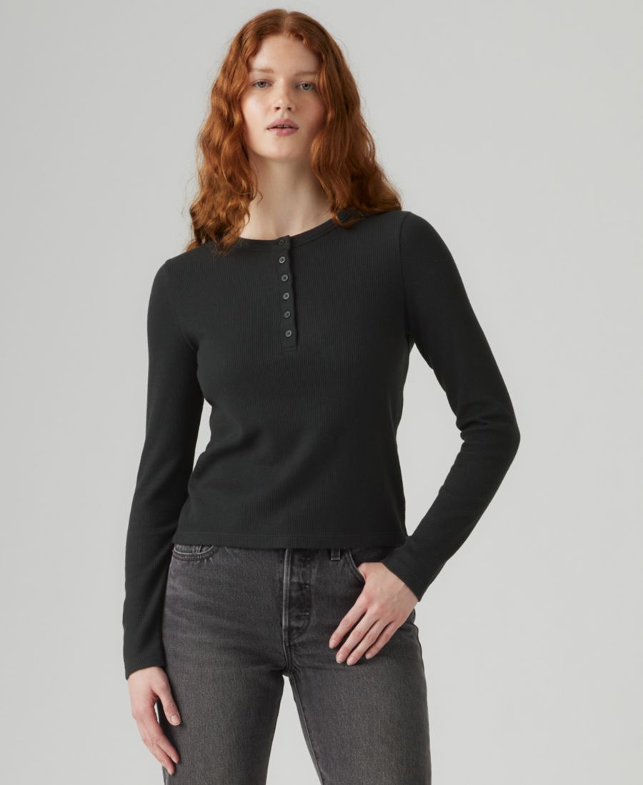 Женская футболка с длинными рукавами Dana Henley Levi's, Anthracite Night, Черный, Женская футболка с длинными рукавами Dana Henley Levi's, Anthracite Night
Женская футболка с длинными рукавами Dana Henley Levi's, Anthracite Night, Черный, Женская футболка с длинными рукавами Dana Henley Levi's, Anthracite Night