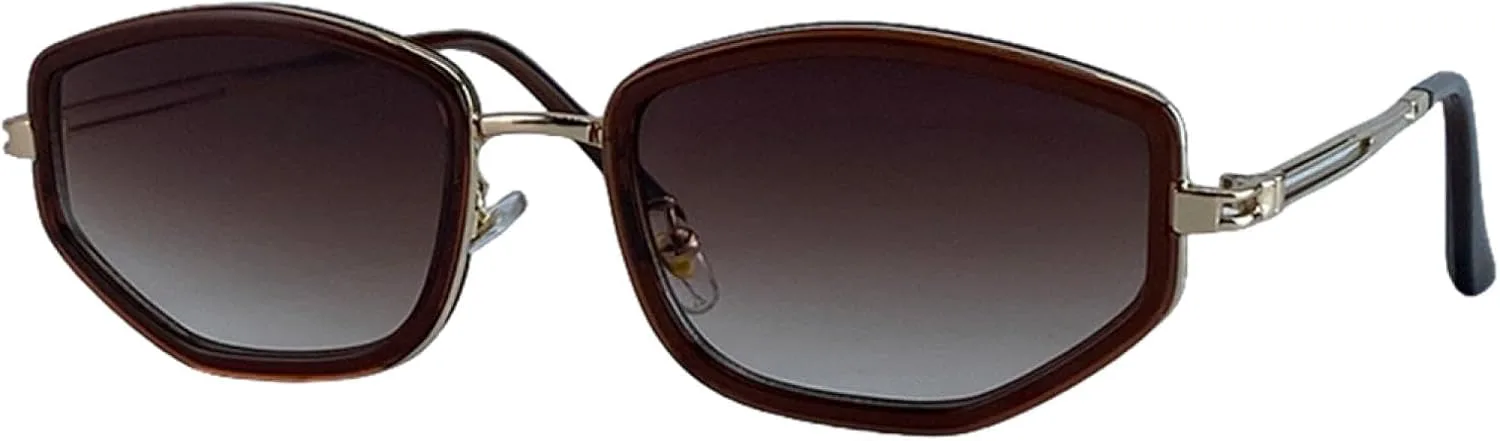 Винтажные панк-солнцезащитные очки для женщин, роскошная маленькая оправа, многоугольные металлические, модные, защита от УФ-излучения UV400 TOIPASTN, C7gradientbrown
Винтажные панк-солнцезащитные очки для женщин, роскошная маленькая оправа, многоугольные металлические, модные, защита от УФ-излучения UV400 TOIPASTN, C7gradientbrown