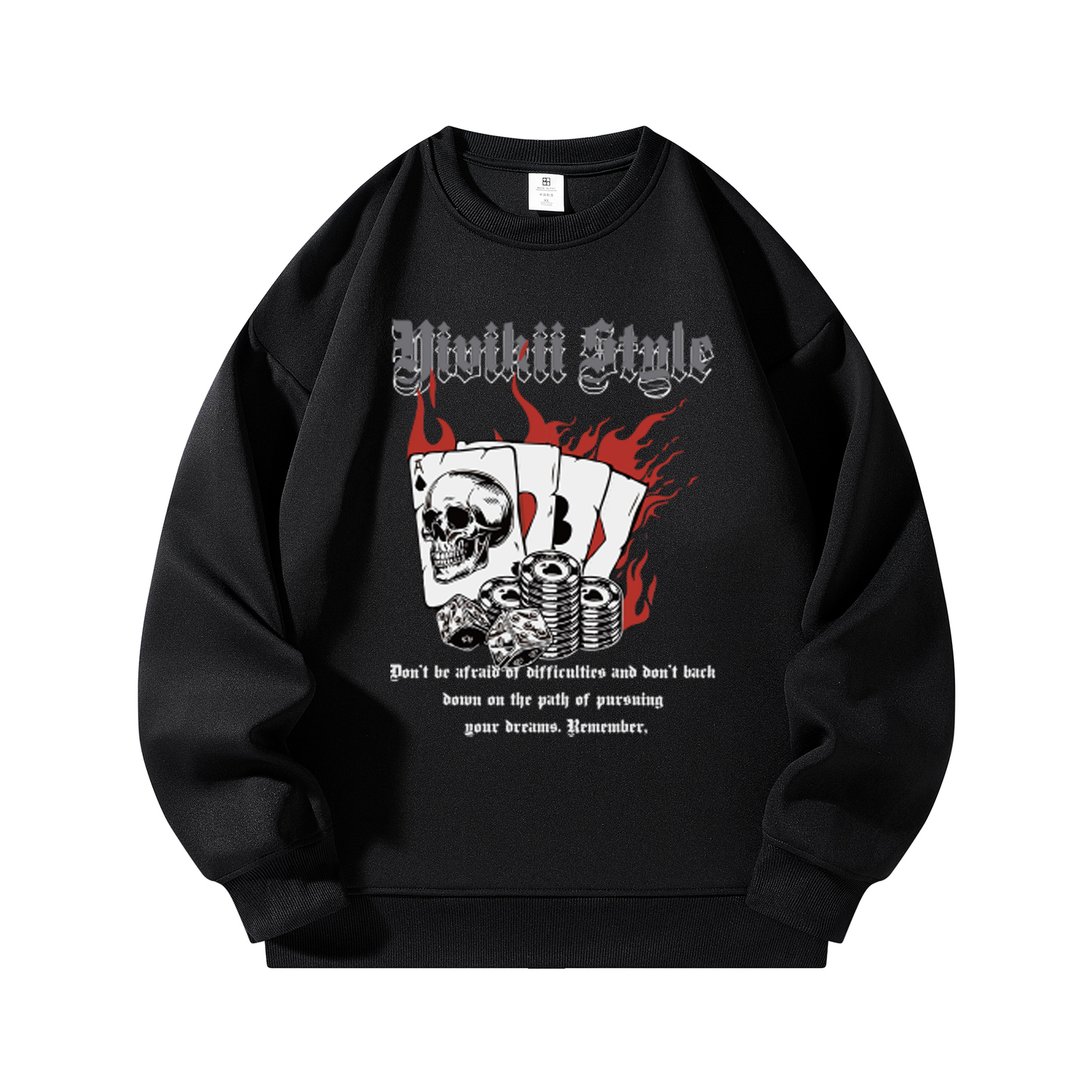 Свитшот мужской YIVIKII, черный
Свитшот мужской YIVIKII, черный