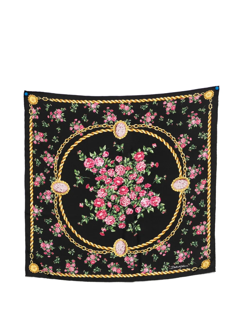 Шарф с цветочной цепочкой DOLCE & GABBANA, черный
Шарф с цветочной цепочкой DOLCE & GABBANA, черный