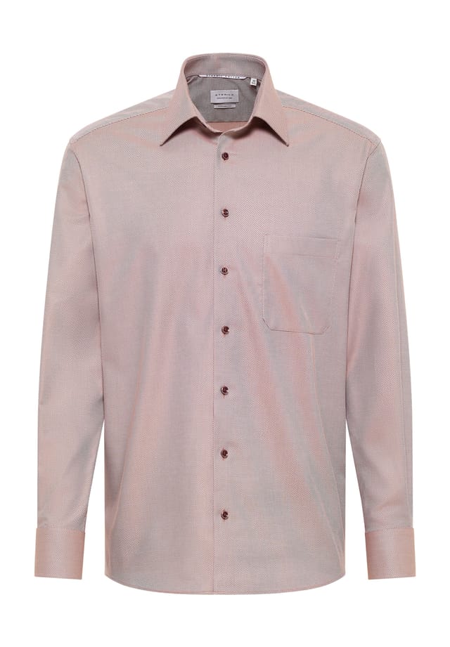 Структурированная рубашка с длинными рукавами удобная посадка Eterna, бежевый
Структурированная рубашка с длинными рукавами удобная посадка Eterna, бежевый