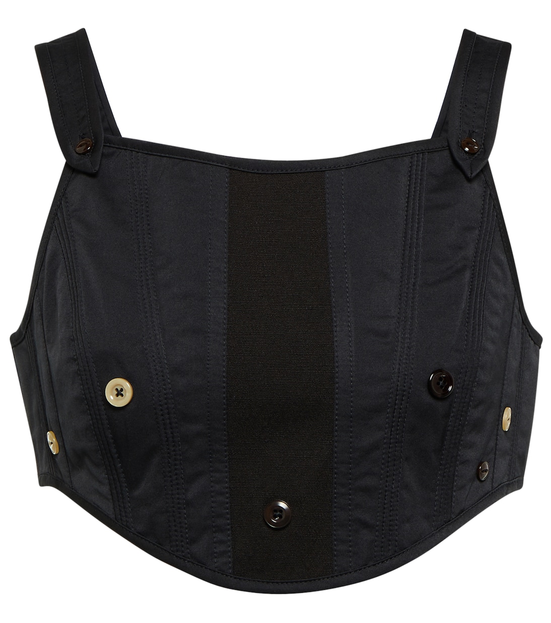 Укороченный топ со вставками Acne Studios, черный
Укороченный топ со вставками Acne Studios, черный