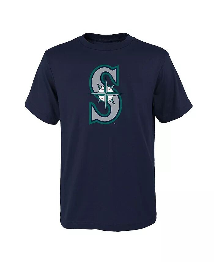 Темно-синяя футболка с логотипом основной команды Big Boys and Girls Seattle Mariners Outerstuff
Темно-синяя футболка с логотипом основной команды Big Boys and Girls Seattle Mariners Outerstuff