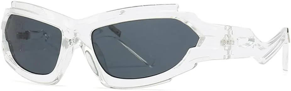 Винтажные женские солнцезащитные очки «кошачий глаз» неправильной формы, модные мужские очки с полыми дужками, защита от ультрафиолета UV400 HVTVTLA, Transparent Grey
Винтажные женские солнцезащитные очки «кошачий глаз» неправильной формы, модные мужские очки с полыми дужками, защита от ультрафиолета UV400 HVTVTLA, Transparent Grey