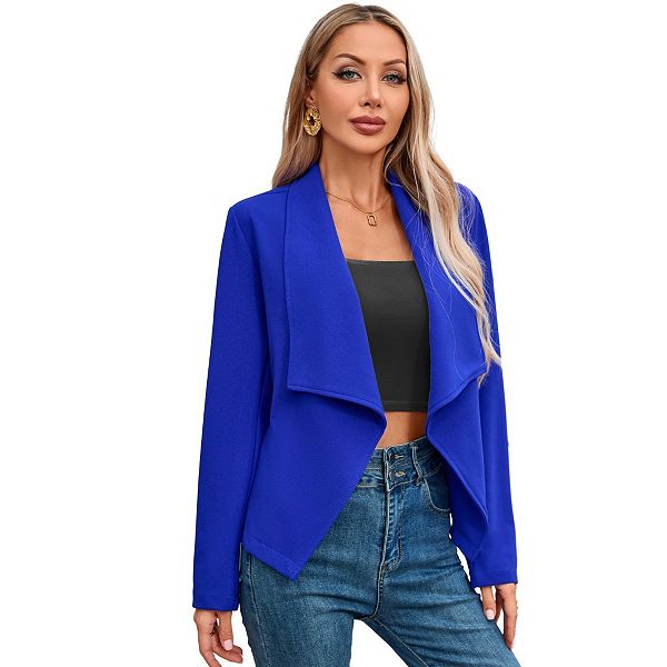 Женский кардиган-блейзер с воротником и длинными рукавами Boddysize, Royal Blue
Женский кардиган-блейзер с воротником и длинными рукавами Boddysize, Royal Blue