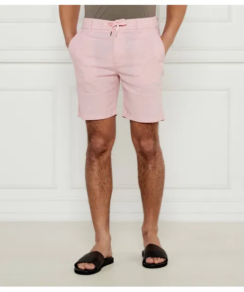 Льняные шорты ds-2-s Tapered fit Boss Orange, розовый 
Льняные шорты ds-2-s Tapered fit Boss Orange, розовый