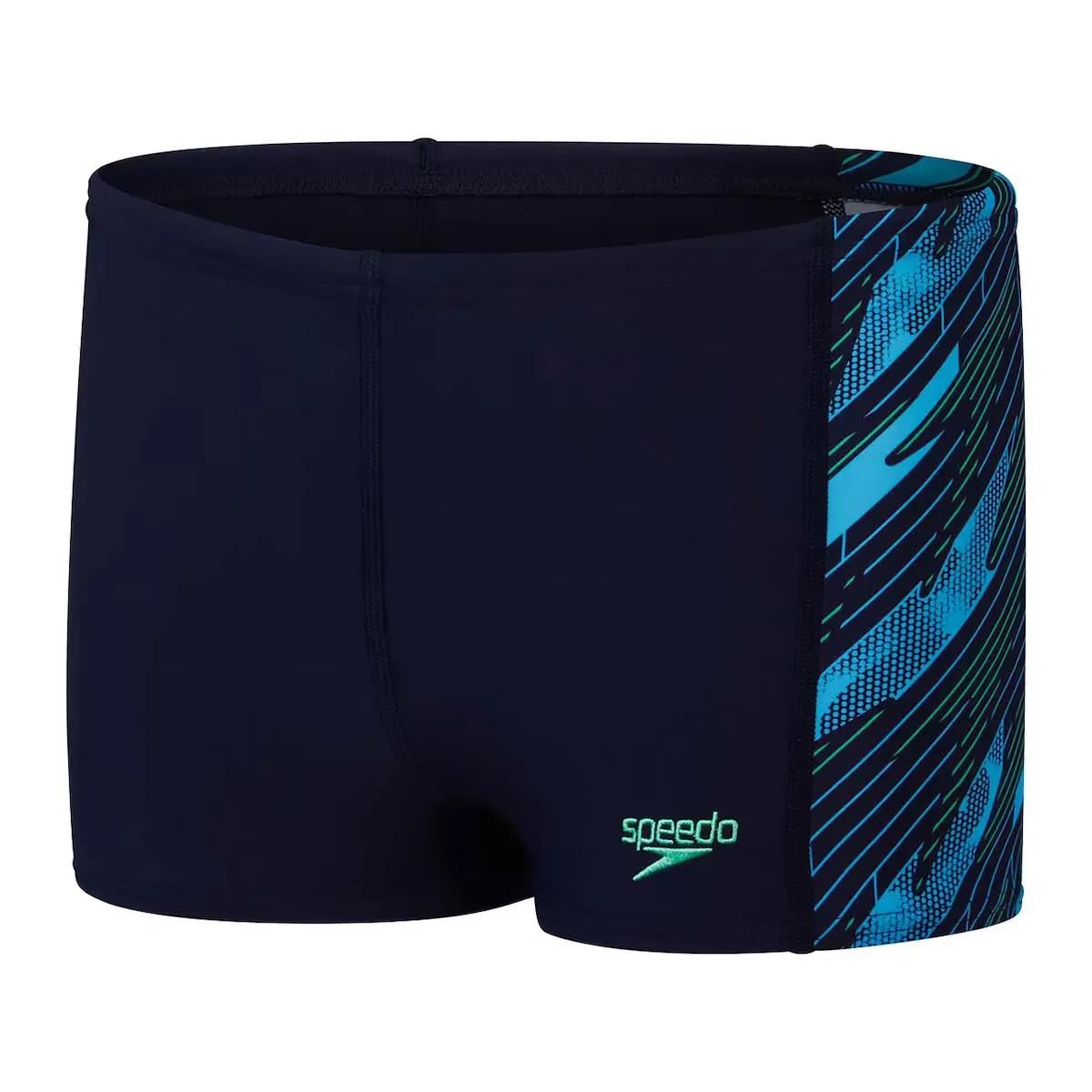 Плавки-шорты Speedo Boys Hyperboom Panel Aquashort, голубой 
Плавки-шорты Speedo Boys Hyperboom Panel Aquashort, голубой