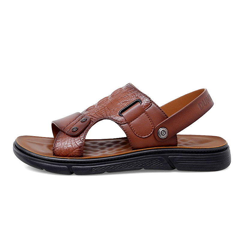 Dunnu Пляжные сандалии мужские черно-коричневые, цвет Brown 
Dunnu Пляжные сандалии мужские черно-коричневые, цвет Brown