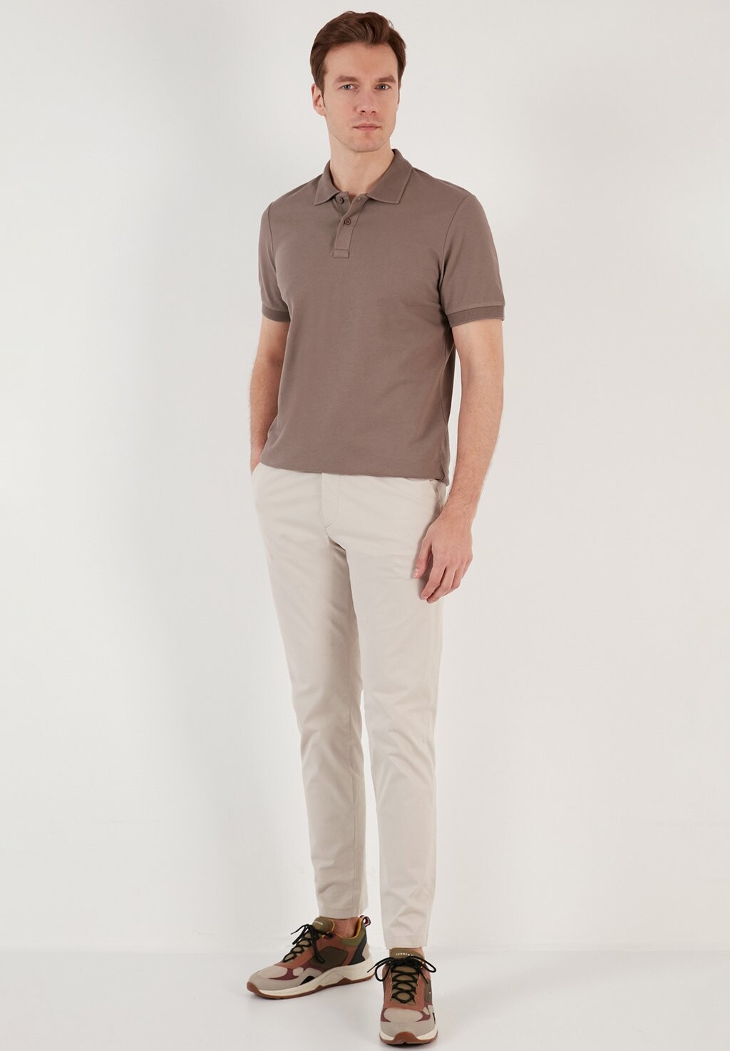Рубашка-поло Regular Buratti, светло-коричневый
Рубашка-поло Regular Buratti, светло-коричневый