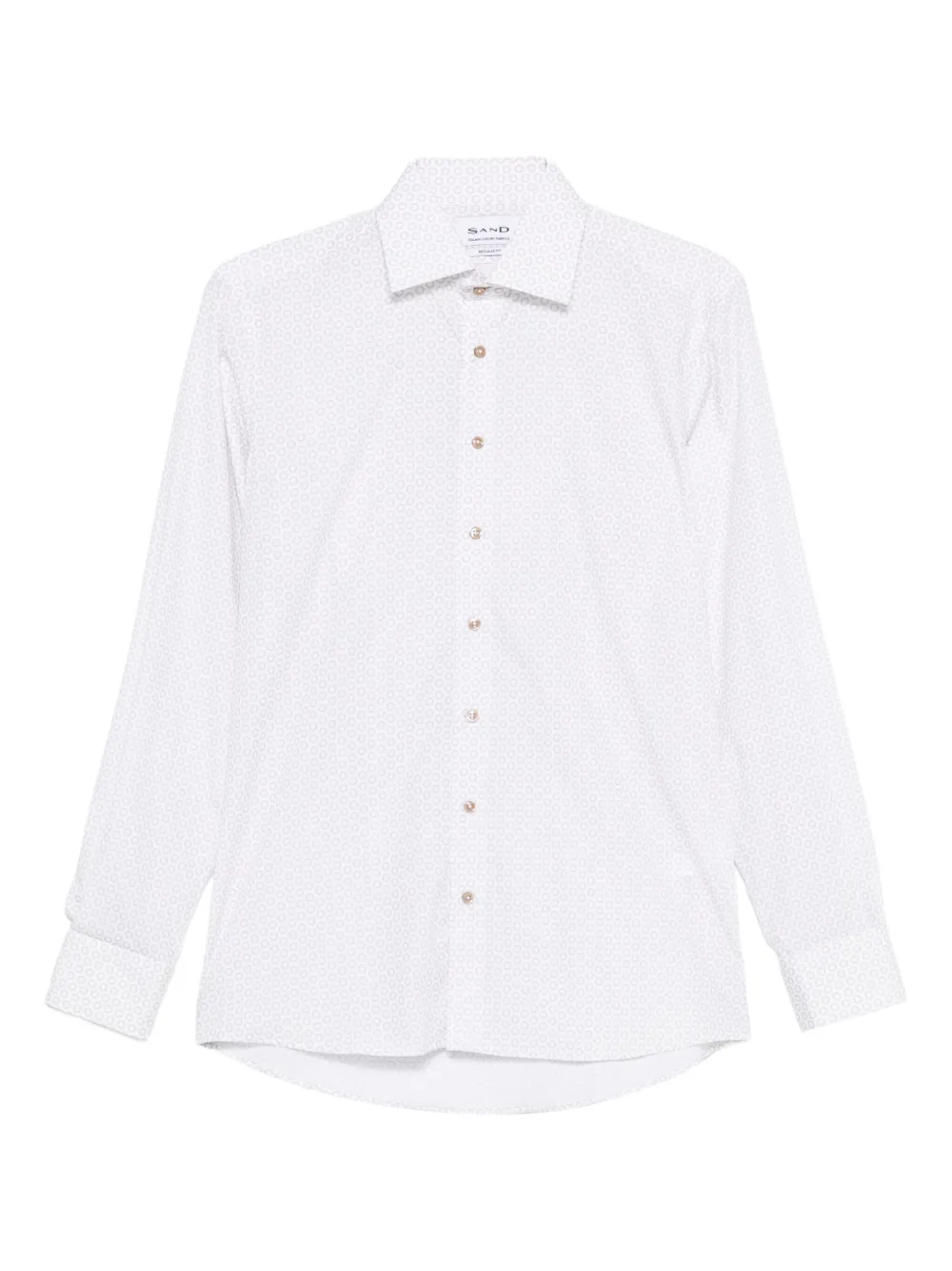 Рубашка из хлопка с геометрическим принтом Sand, белый
Рубашка из хлопка с геометрическим принтом Sand, белый