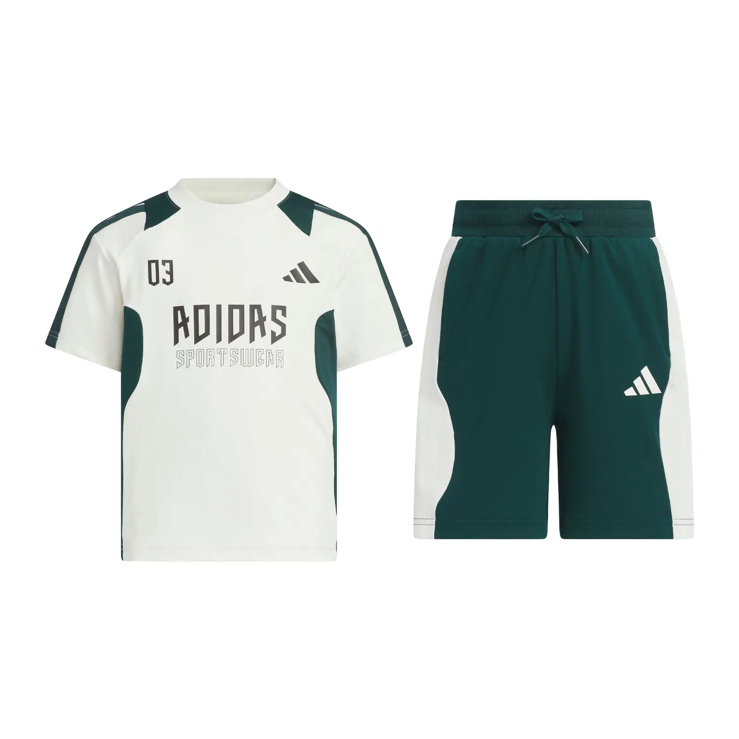 Детский спортивный комплект Casual Sportswear 2 Piece Set Adidas, белый/зеленый
Детский спортивный комплект Casual Sportswear 2 Piece Set Adidas, белый/зеленый