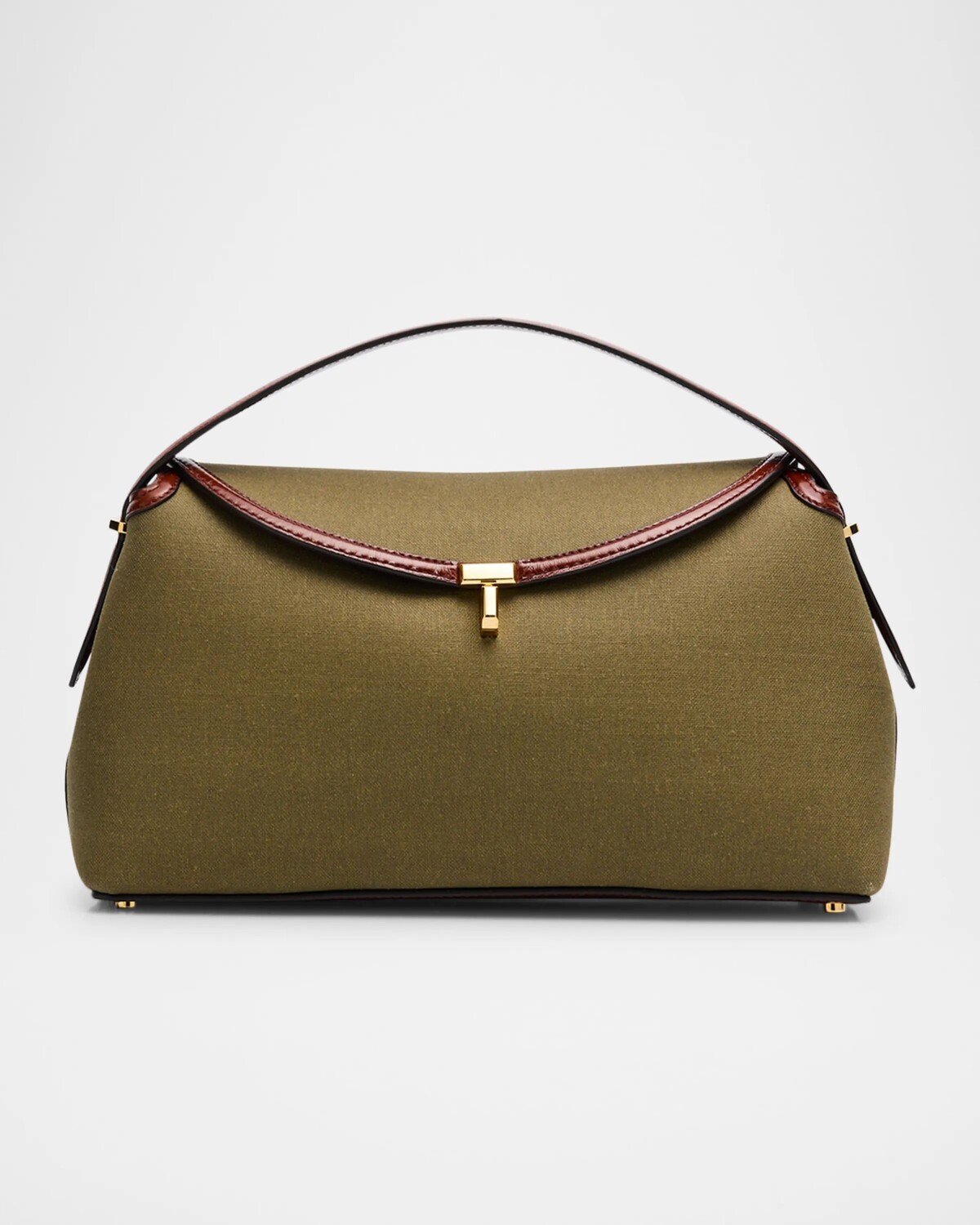 Холщовый клатч с Т-образным замком Toteme, темно-зеленый
Холщовый клатч с Т-образным замком Toteme, темно-зеленый