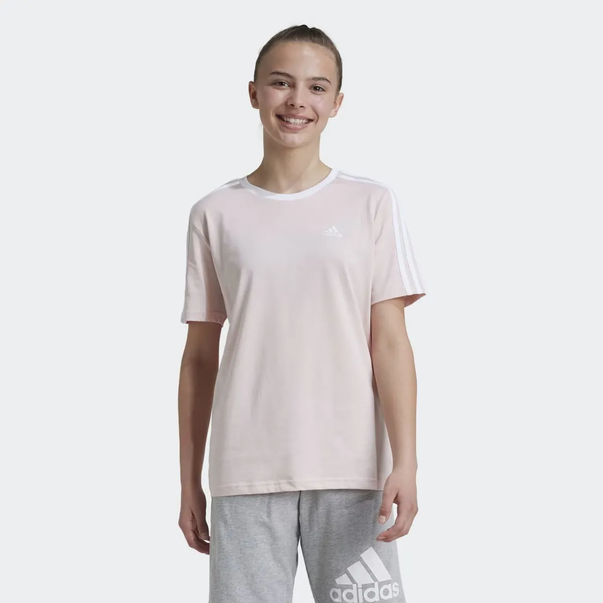 Футболка для девочек Essentials Хлопок Свободный крой Бойфренд 3 полоски Adidas, цвет Rosa
Футболка для девочек Essentials Хлопок Свободный крой Бойфренд 3 полоски Adidas, цвет Rosa