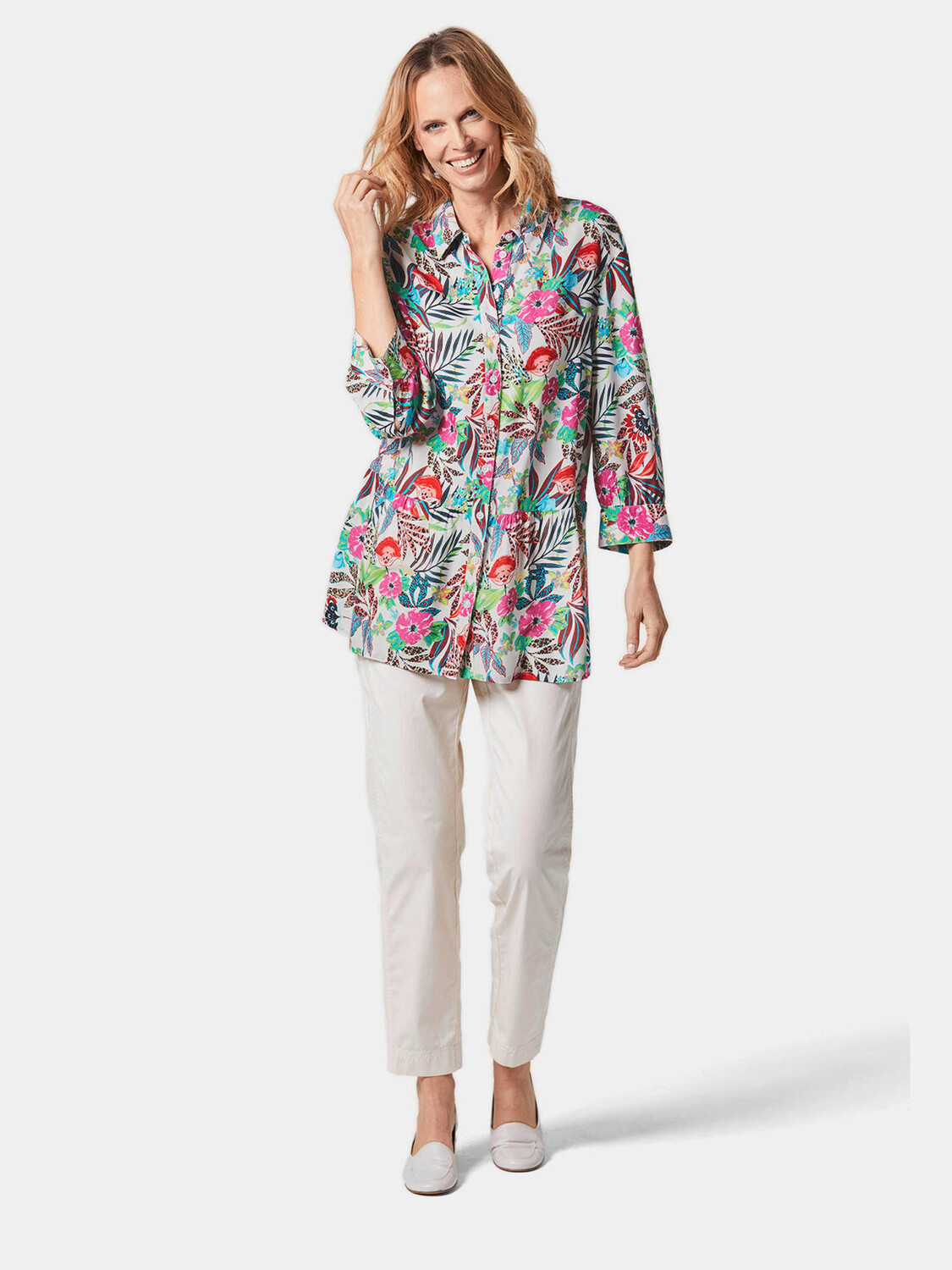 Блуза GOLDNER Druck, цвет koralle/grün/gemustert
Блуза GOLDNER Druck, цвет koralle/grün/gemustert