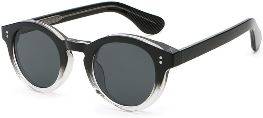 модные солнцезащитные очки для женщин, винтажные солнцезащитные очки в круглой оправе из ацетата, солнцезащитные очки для мужчин с защитой от УФ-излучения UV400, коричневые, черные, унисекс WNCKSQ, Black Clear Grey
модные солнцезащитные очки для женщин, винтажные солнцезащитные очки в круглой оправе из ацетата, солнцезащитные очки для мужчин с защитой от УФ-излучения UV400, коричневые, черные, унисекс WNCKSQ, Black Clear Grey