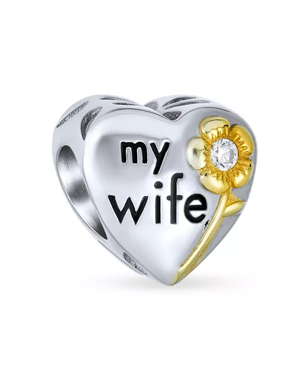 Бусина в форме сердца с цветком ромашки и фианитами, двухцветная, позолоченная, из стерлингового серебра, подходит для европейского браслета. Bling Jewelry, multicolor
Бусина в форме сердца с цветком ромашки и фианитами, двухцветная, позолоченная, из стерлингового серебра, подходит для европейского браслета. Bling Jewelry, multicolor