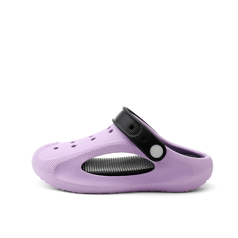 Детские сабо Kids Wooden houses, фиолетовый/черный 
Детские сабо Kids Wooden houses, фиолетовый/черный