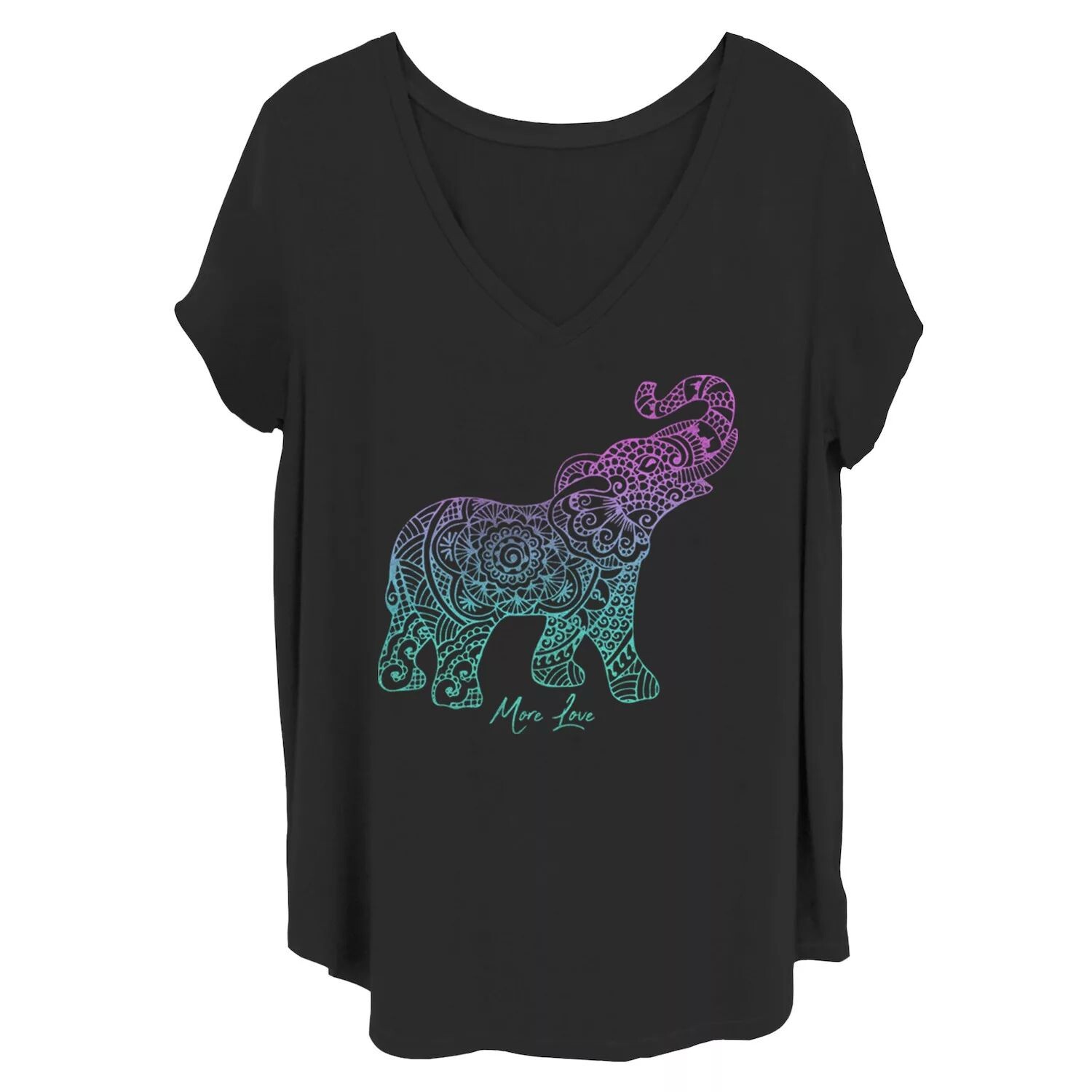 Футболка со слоном в стиле хны с градиентом для юниоров Unbranded, черный
Футболка со слоном в стиле хны с градиентом для юниоров Unbranded, черный