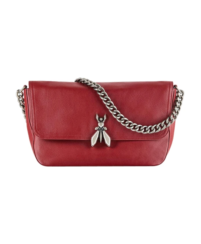 Сумка через плечо из красной зернистой телячьей кожи Patrizia Pepe, красный
Сумка через плечо из красной зернистой телячьей кожи Patrizia Pepe, красный