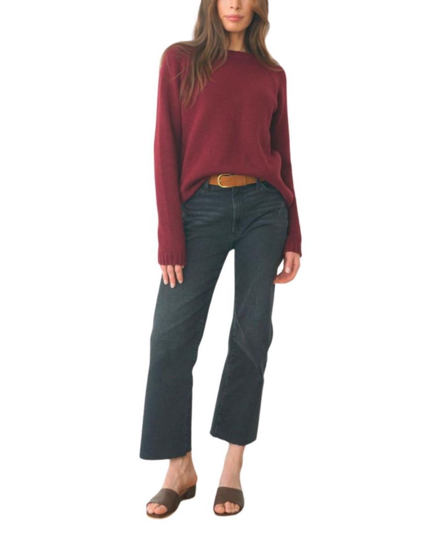 Женский хлопковый пуловер Sloane с круглым вырезом, бордового цвета Paneros Clothing, Burgundy
Женский хлопковый пуловер Sloane с круглым вырезом, бордового цвета Paneros Clothing, Burgundy