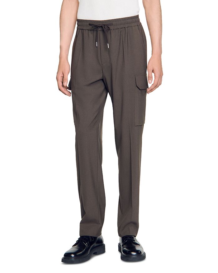 Эластичные брюки-карго Sandro, зеленый
Эластичные брюки-карго Sandro, зеленый