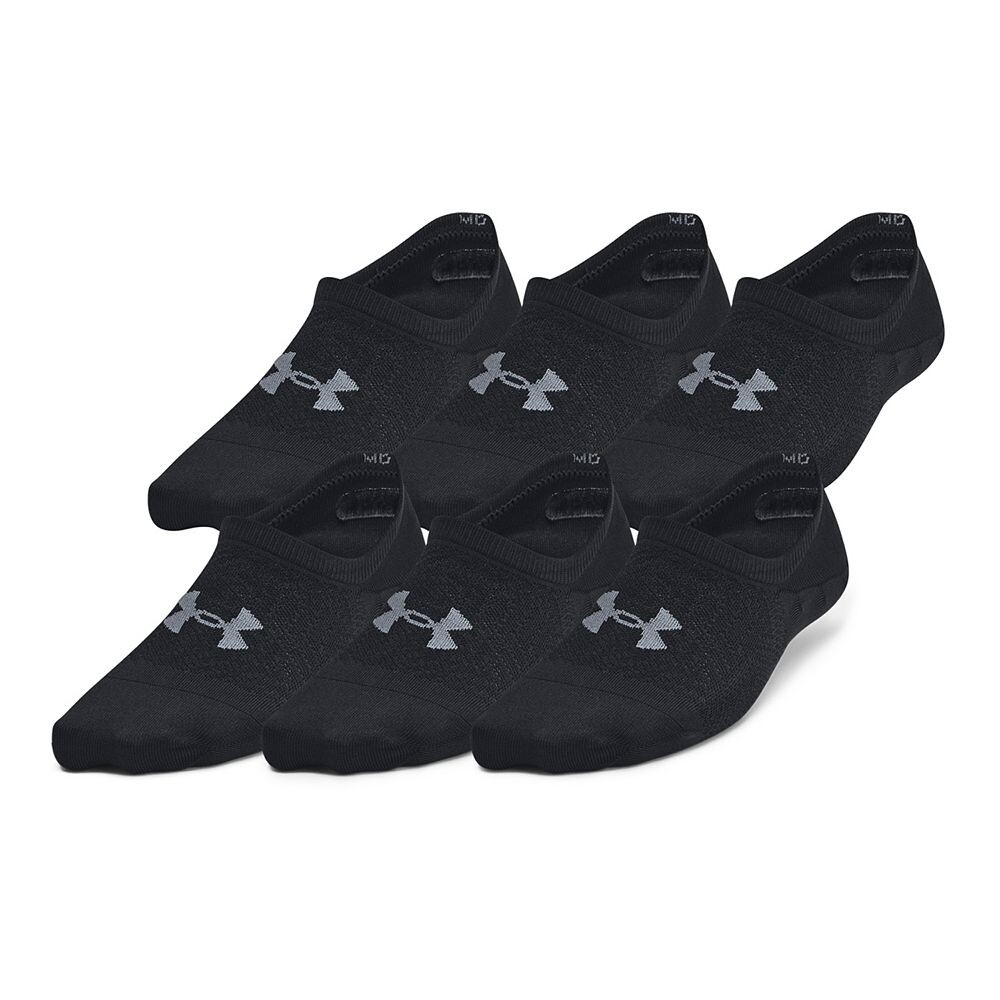Набор из шести женских носков Under Armour Breathe Lite, черный 
Набор из шести женских носков Under Armour Breathe Lite, черный