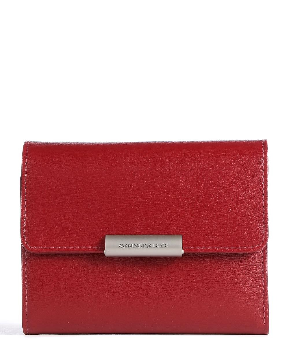 Кошелек Hera 3.0 из мелкозернистой яловой кожи. Mandarina Duck, красный 
Кошелек Hera 3.0 из мелкозернистой яловой кожи. Mandarina Duck, красный