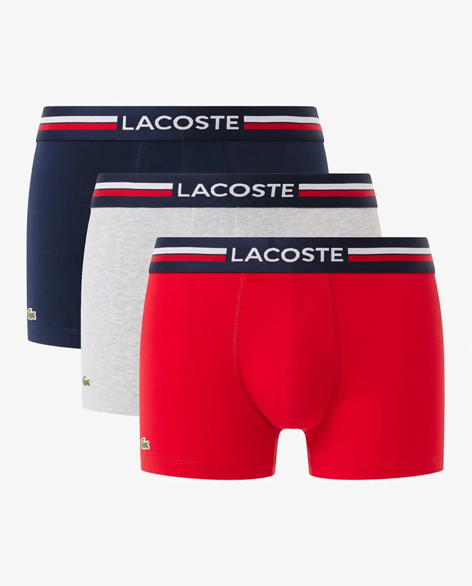 Упаковка из 3 трусов из эластичного хлопка с логотипом на поясе Lacoste, мультиколор
Упаковка из 3 трусов из эластичного хлопка с логотипом на поясе Lacoste, мультиколор