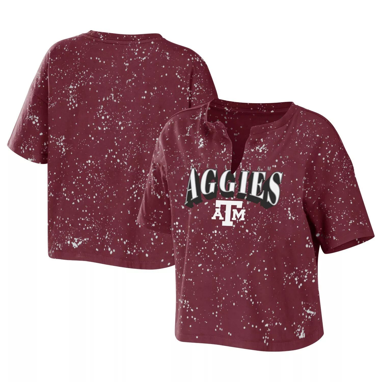Женская футболка Erin Andrews Maroon Texas A&M Aggies Bleach Wash Splatter Notch Neck
Женская футболка Erin Andrews Maroon Texas A&M Aggies Bleach Wash Splatter Notch Neck