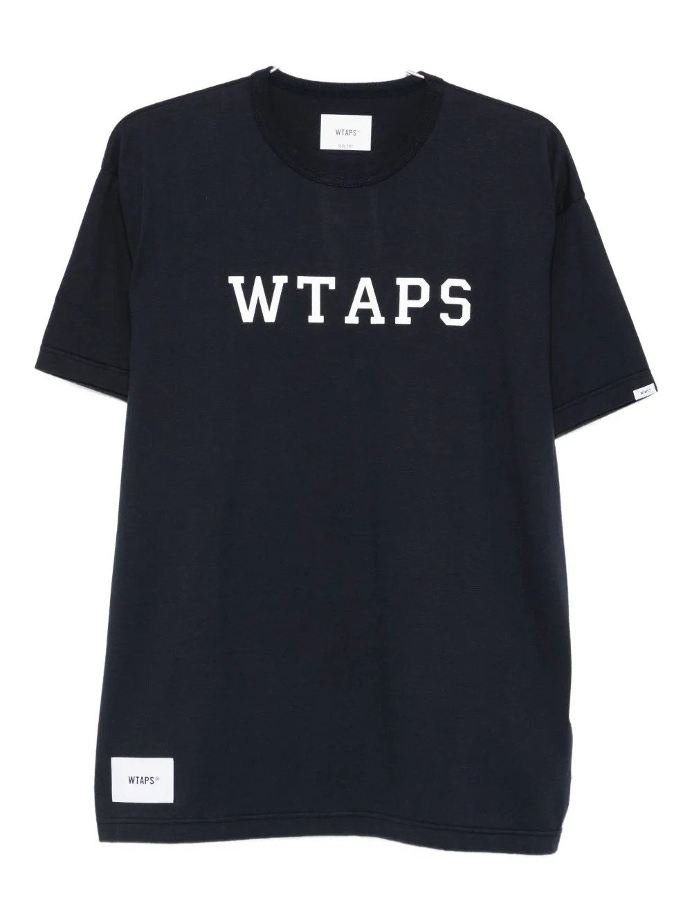 Футболка с логотипом Academy 01 WTAPS, синий 
Футболка с логотипом Academy 01 WTAPS, синий