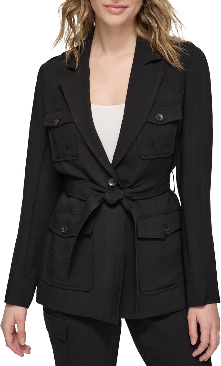 Женская куртка Calvin Klein с поясом из ткани, черный
Женская куртка Calvin Klein с поясом из ткани, черный