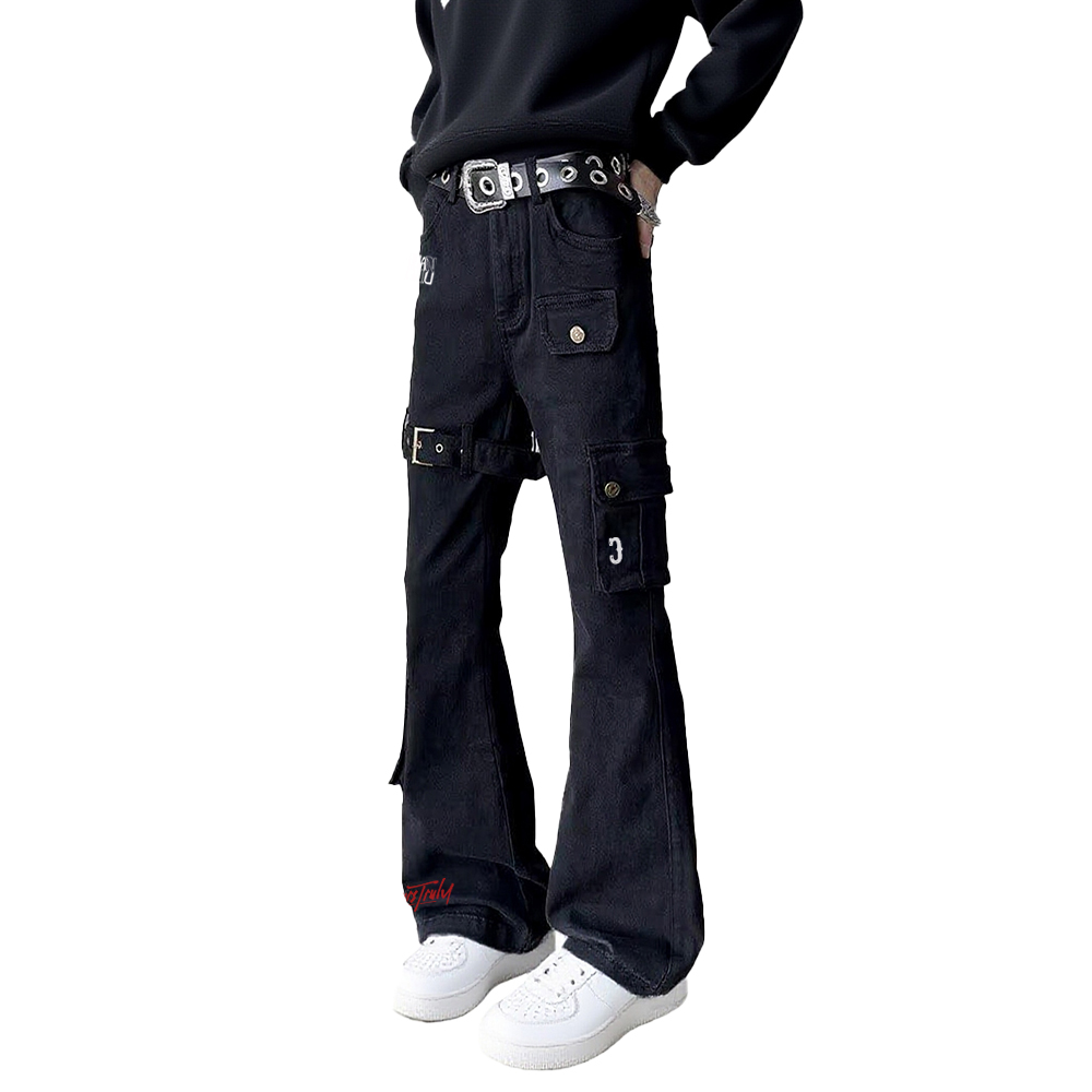 Джинсы Unisex Moderate Cargo HUANQIU, черный
Джинсы Unisex Moderate Cargo HUANQIU, черный