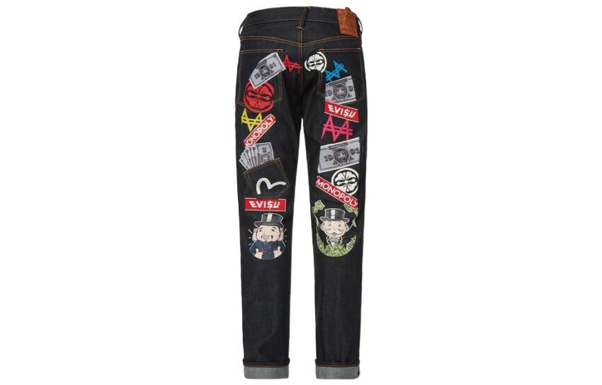 Джинсы мужские синие Evisu, синий
Джинсы мужские синие Evisu, синий