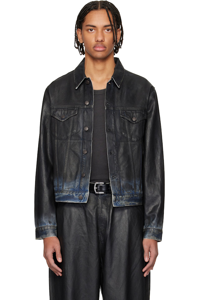 Джинсовая куртка с покрытием Acne Studios, черный
Джинсовая куртка с покрытием Acne Studios, черный