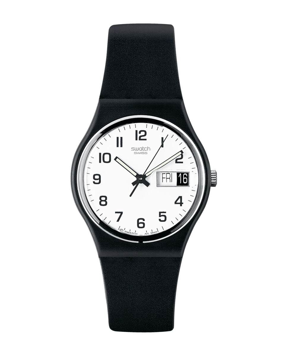 Опять часы с черным ремешком из материала биологического происхождения Swatch, черный
Опять часы с черным ремешком из материала биологического происхождения Swatch, черный