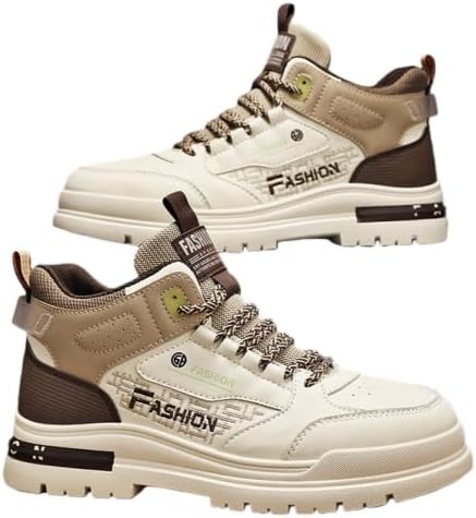 Мужские кроссовки на высокой подошве - всепогодное сцепление, подошва из ПВХ, верх, шнуровка, поддержка щиколотки, амортизирующая стелька и поддержка свода стопы - прочные для улицы и спорта Minlaidian, коричневый
Мужские кроссовки на высокой подошве - всепогодное сцепление, подошва из ПВХ, верх, шнуровка, поддержка щиколотки, амортизирующая стелька и поддержка свода стопы - прочные для улицы и спорта Minlaidian, коричневый