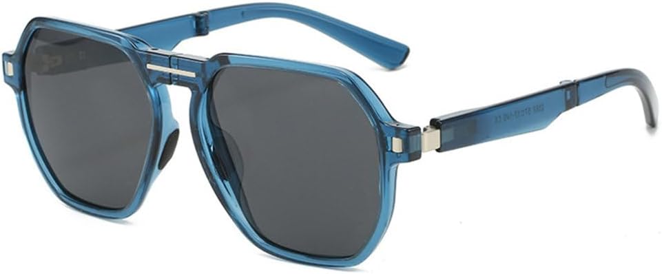 Ретро-солнцезащитные очки квадратной формы для женщин, складные, с защитой от УФ-излучения UV400, популярный модный дизайн, цвет чайный зеленый, для мужчин MUTYNE, Blue Grey
Ретро-солнцезащитные очки квадратной формы для женщин, складные, с защитой от УФ-излучения UV400, популярный модный дизайн, цвет чайный зеленый, для мужчин MUTYNE, Blue Grey