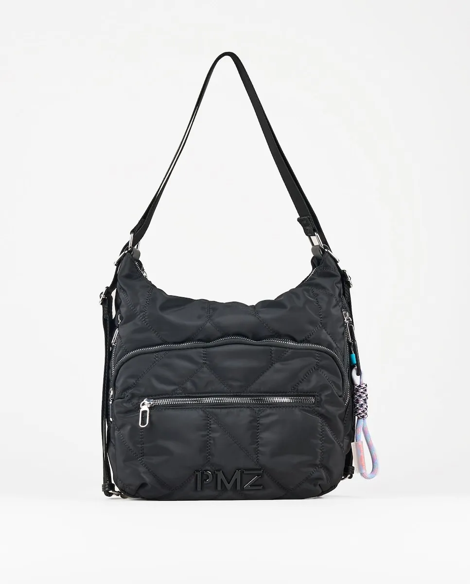 Черная нейлоновая многопозиционная сумка через плечо PACOMARTINEZ, черный
Черная нейлоновая многопозиционная сумка через плечо PACOMARTINEZ, черный