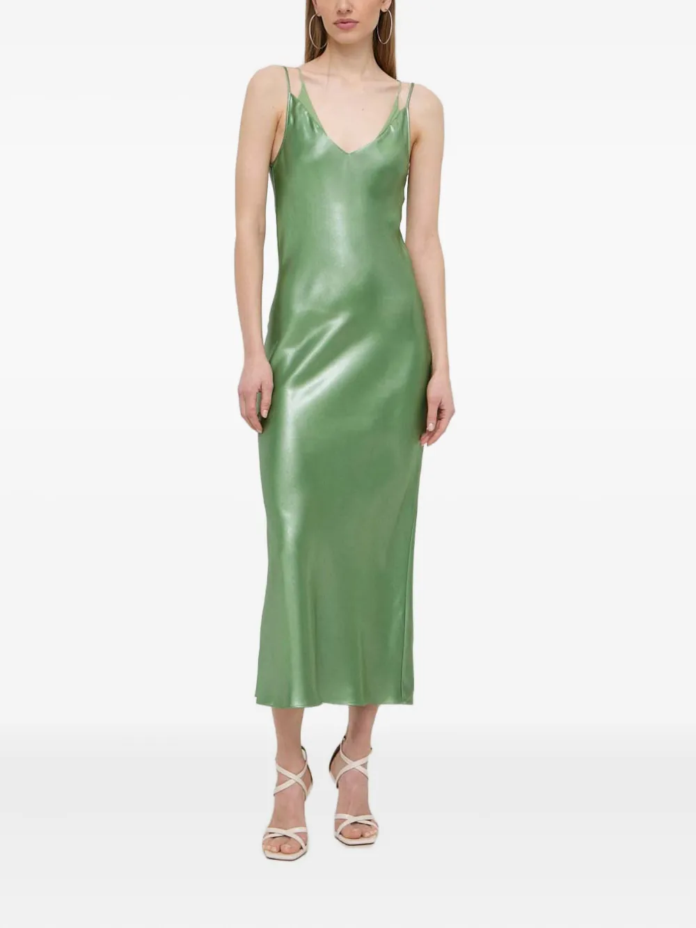 Миди-комбинация с V-образным вырезом BOSS, зеленый 
Миди-комбинация с V-образным вырезом BOSS, зеленый